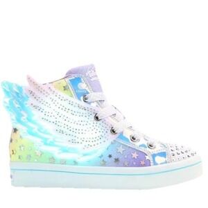 Skechers little Toddler Twinkle Toes Dreamy Wings Light Up Wings size 6 (small)